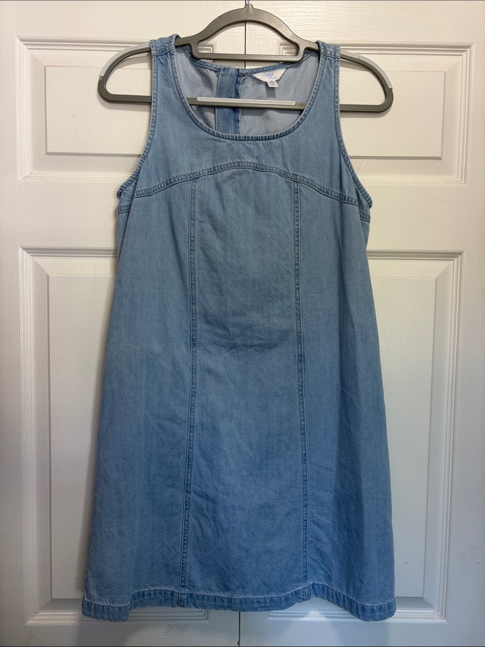 Time and Tru Light Blue Denim Sleeveless Dress